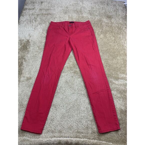 GLO Jeans Women’s / Juniors’ Size Large Red Skinny Stretch Pants 850 - Picture 1 of 14